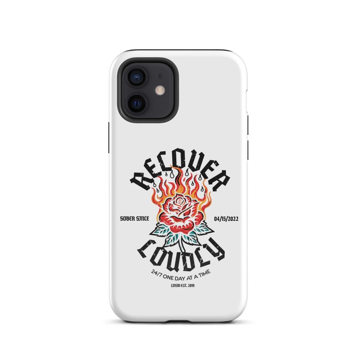 Recover Loudly Recovery Phone Case back view (view 7)