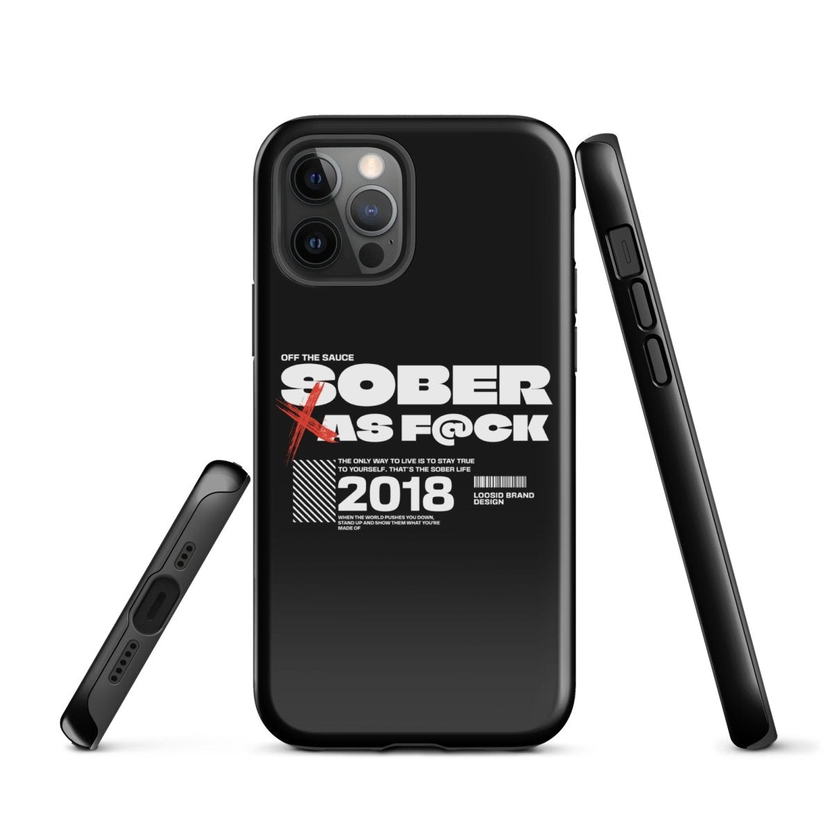 Sober As F*ck Tough Case for iPhone®