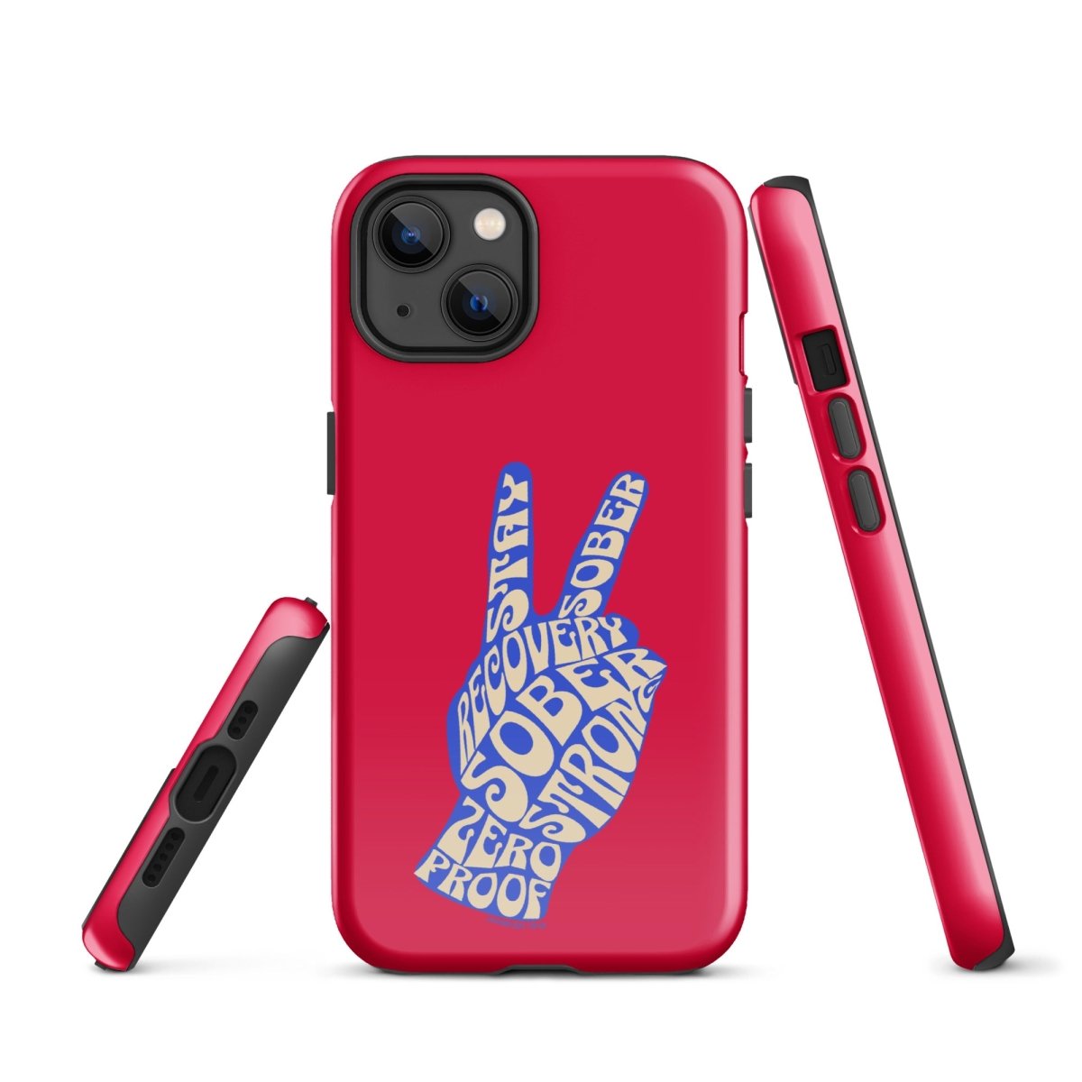 Peace & Sober Recovery Phone Case product photo (view 10)