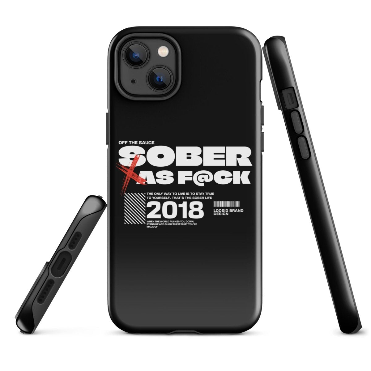 Sober As F*ck Tough Case for iPhone®