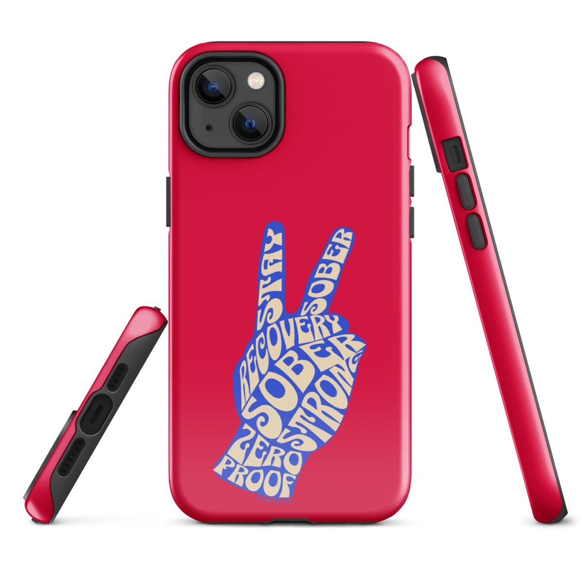 Peace & Sober Recovery Phone Case graphic detail (view 14)