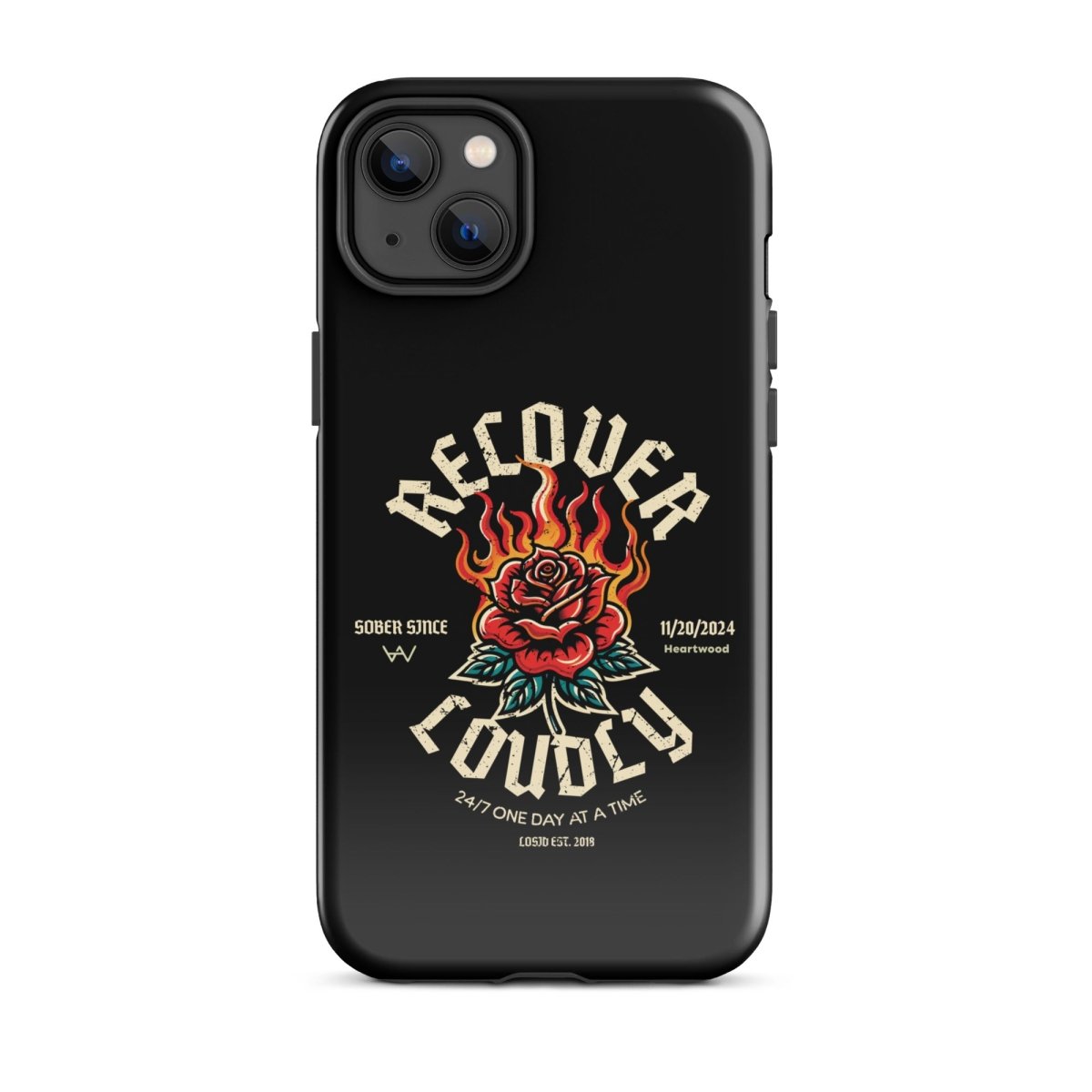 Recover Loudly Recovery Phone Case graphic detail (view 14)