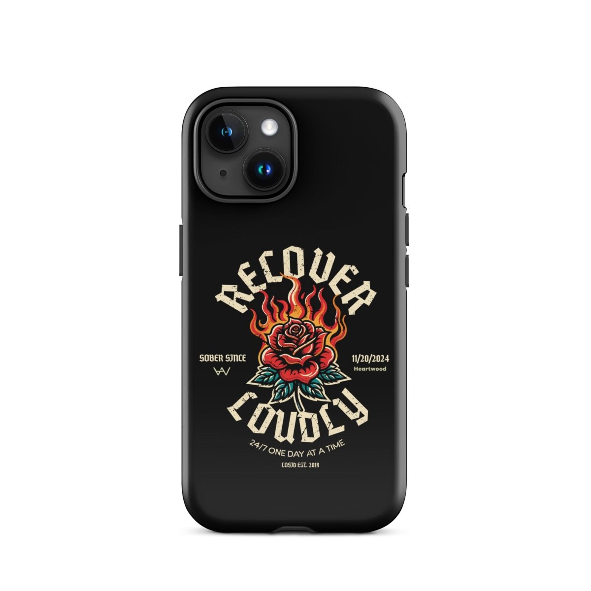 Recover Loudly Recovery Phone Case side view (view 16)