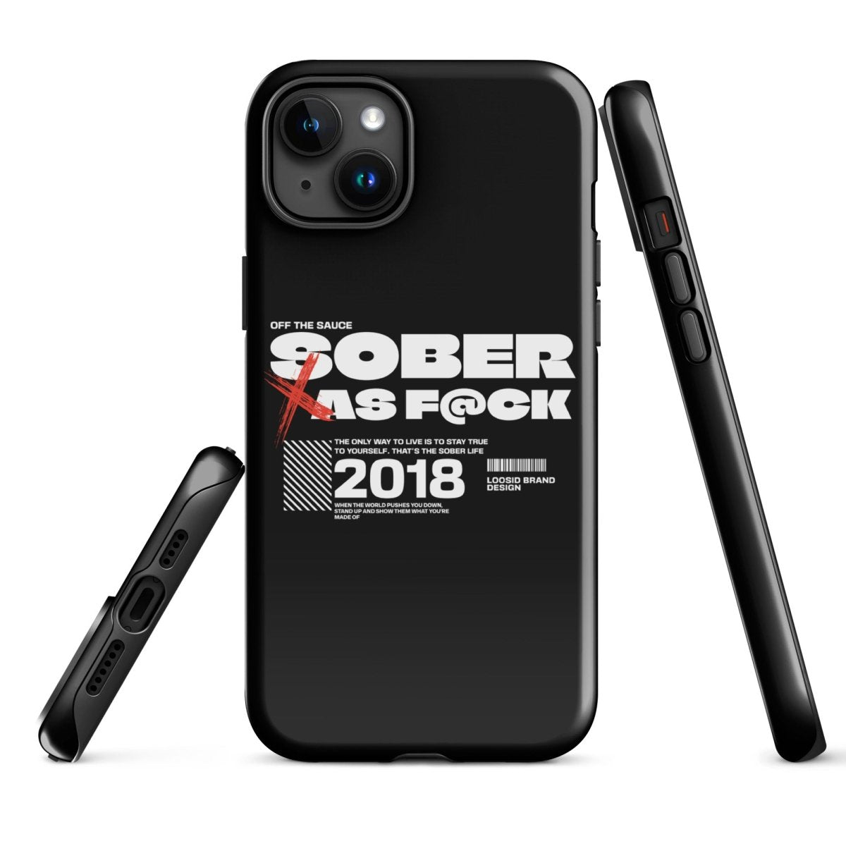 Sober As F*ck Tough Case for iPhone®