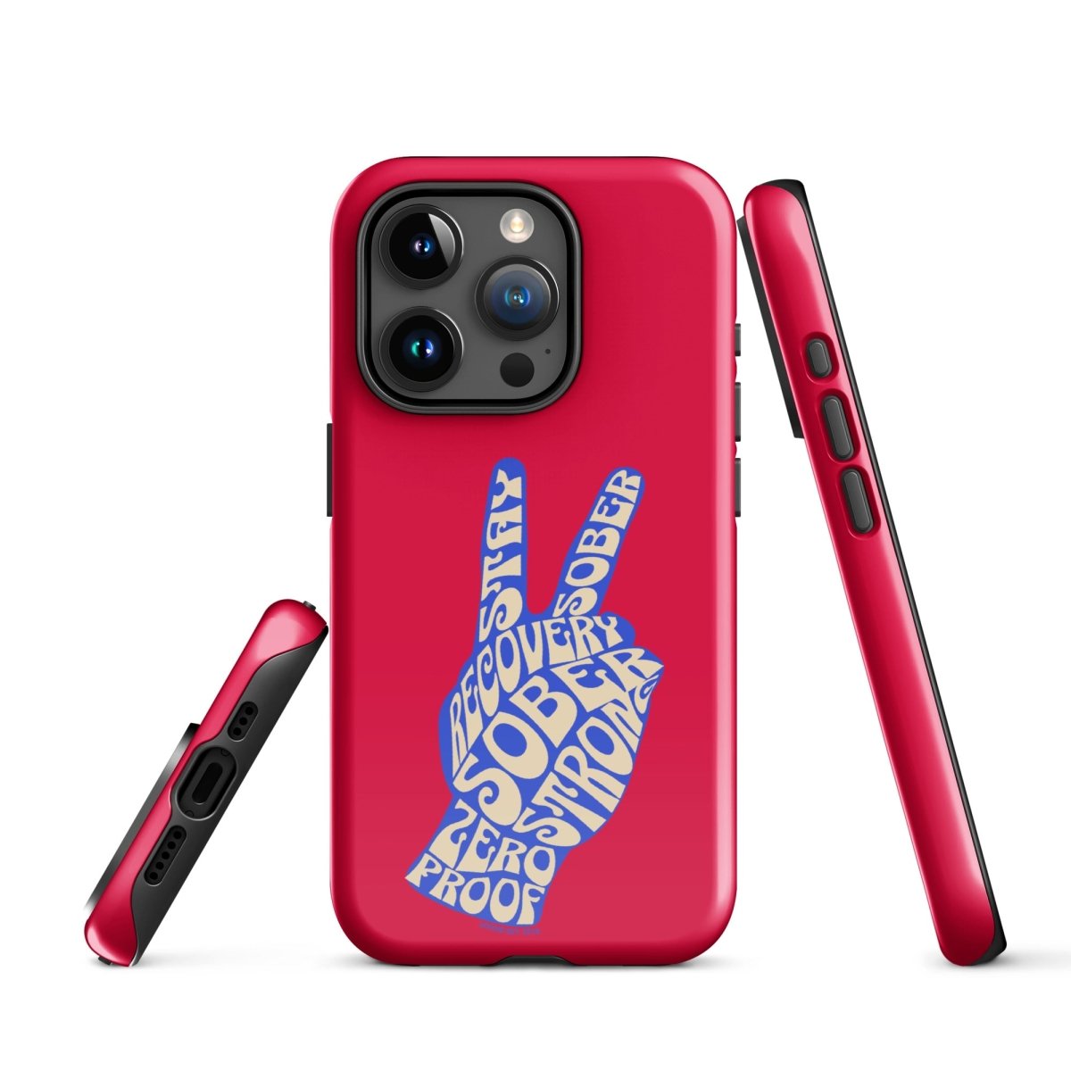 Peace & Sober Recovery Phone Case fit detail (view 19)