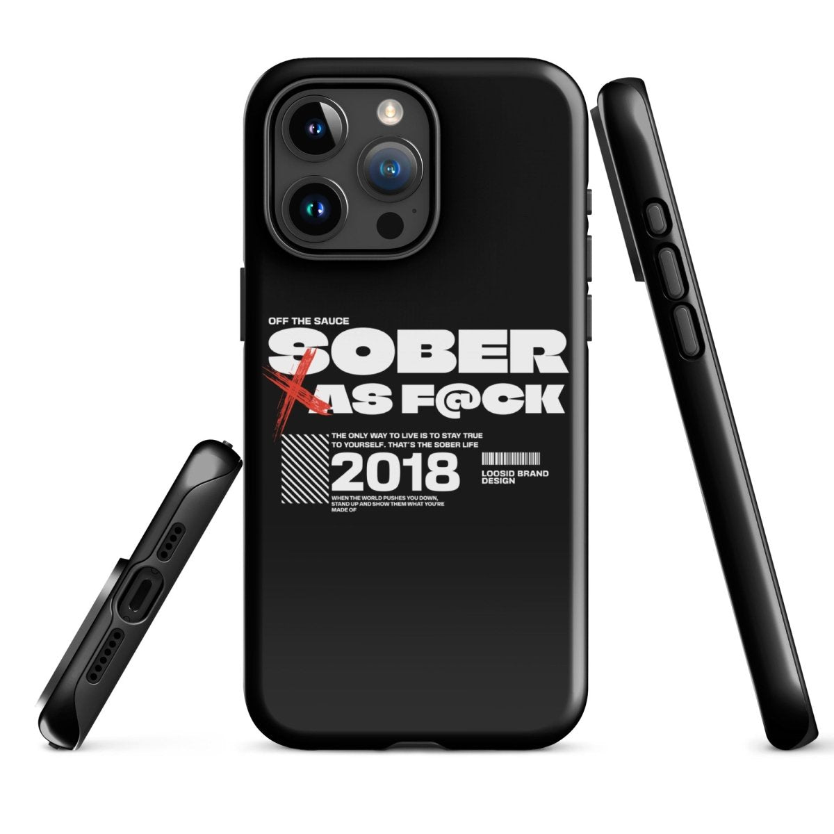 Sober As F*ck Tough Case for iPhone®