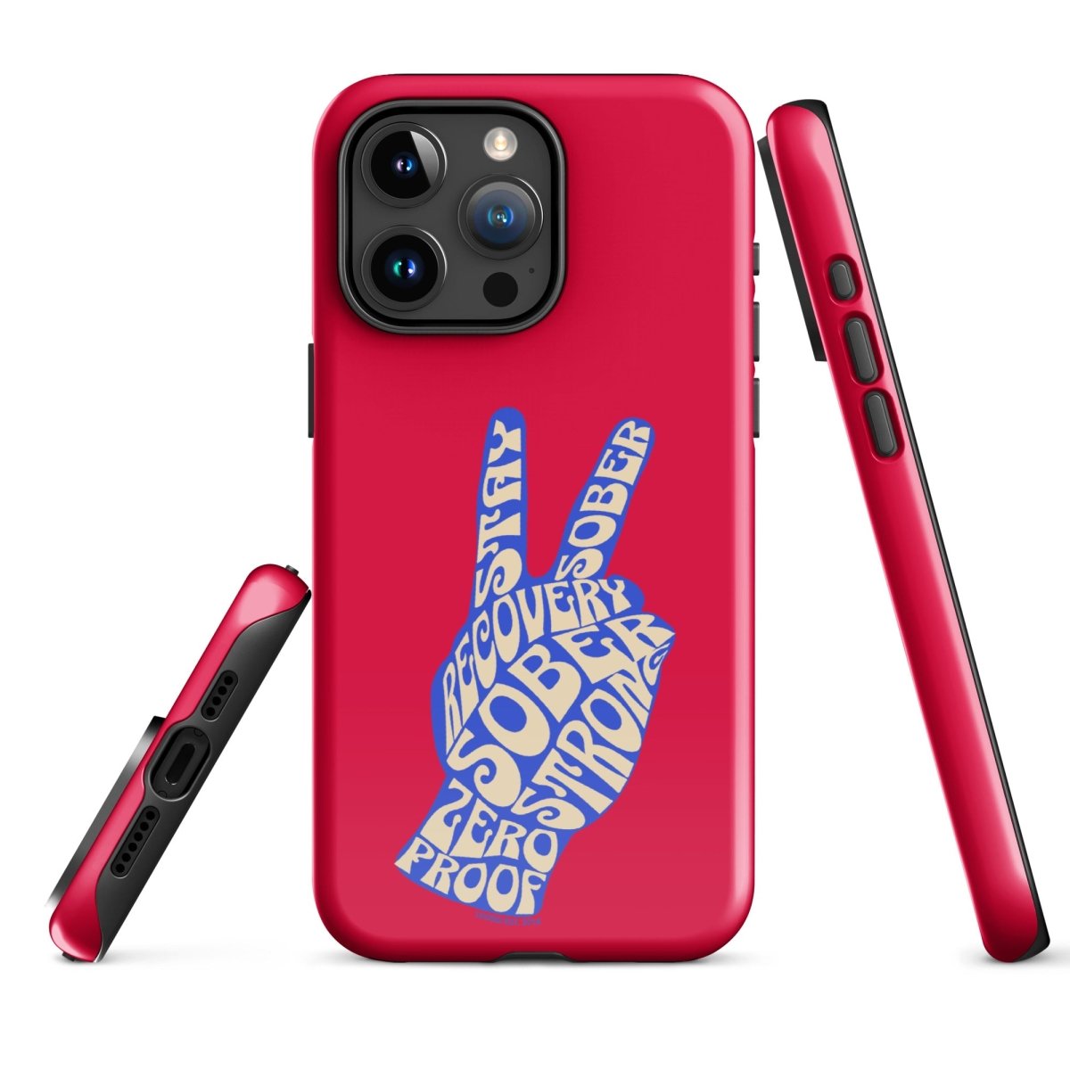 Peace & Sober Recovery Phone Case product photo (view 20)