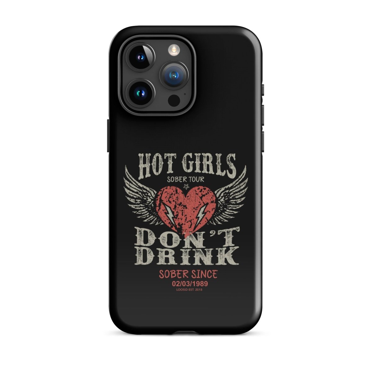 Hot Girls Don't Drink Recovery Phone Case fit detail (view 19)