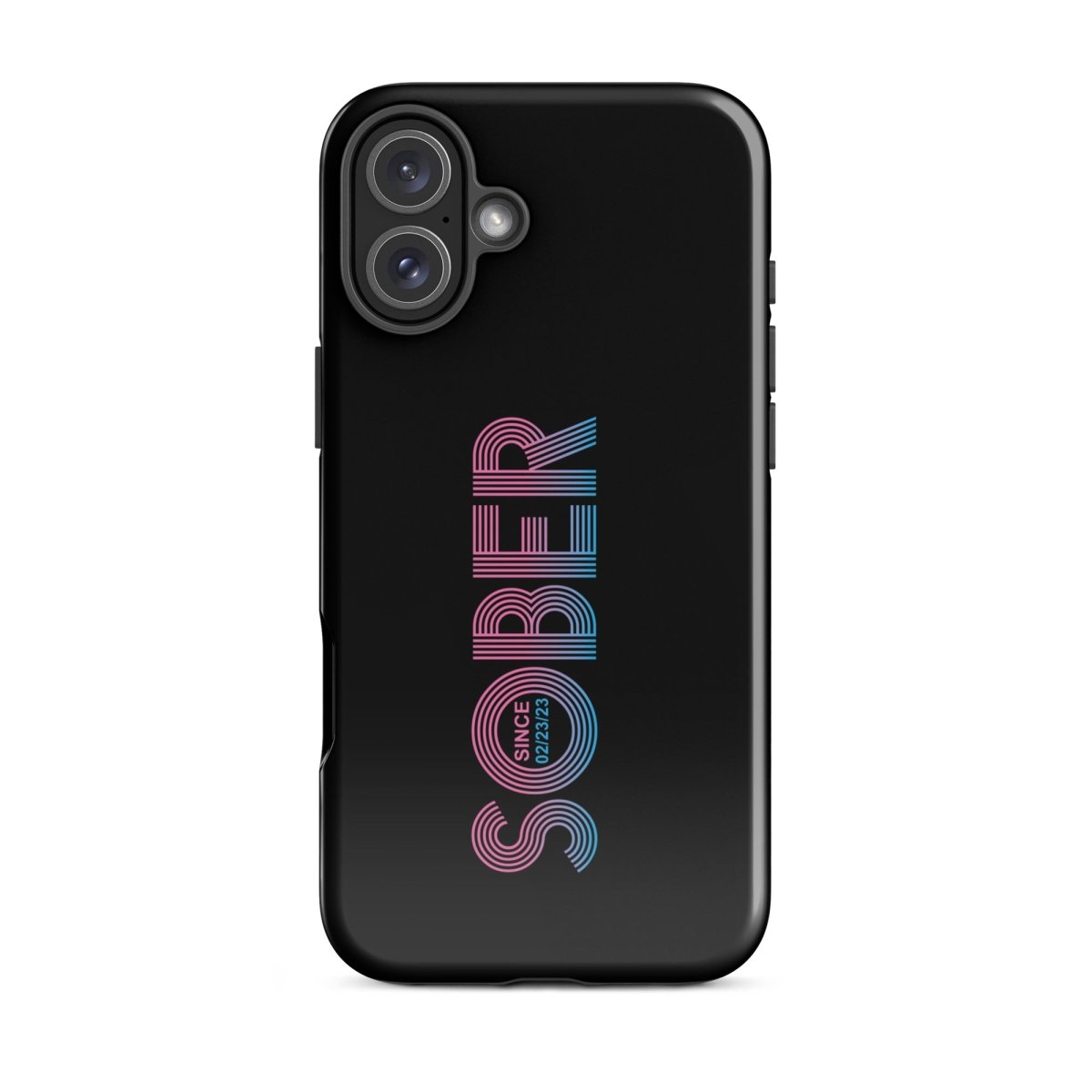 Sober Since Recovery Phone Case close-up view (view 22)
