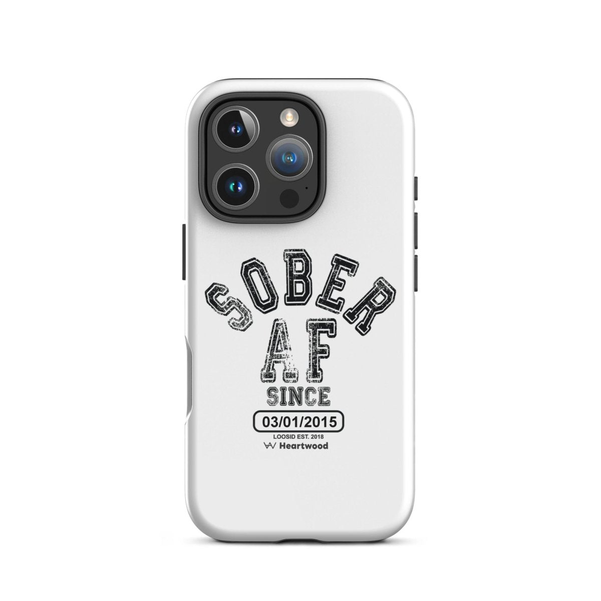 Sober AF Recovery Phone Case close-up view (view 22)