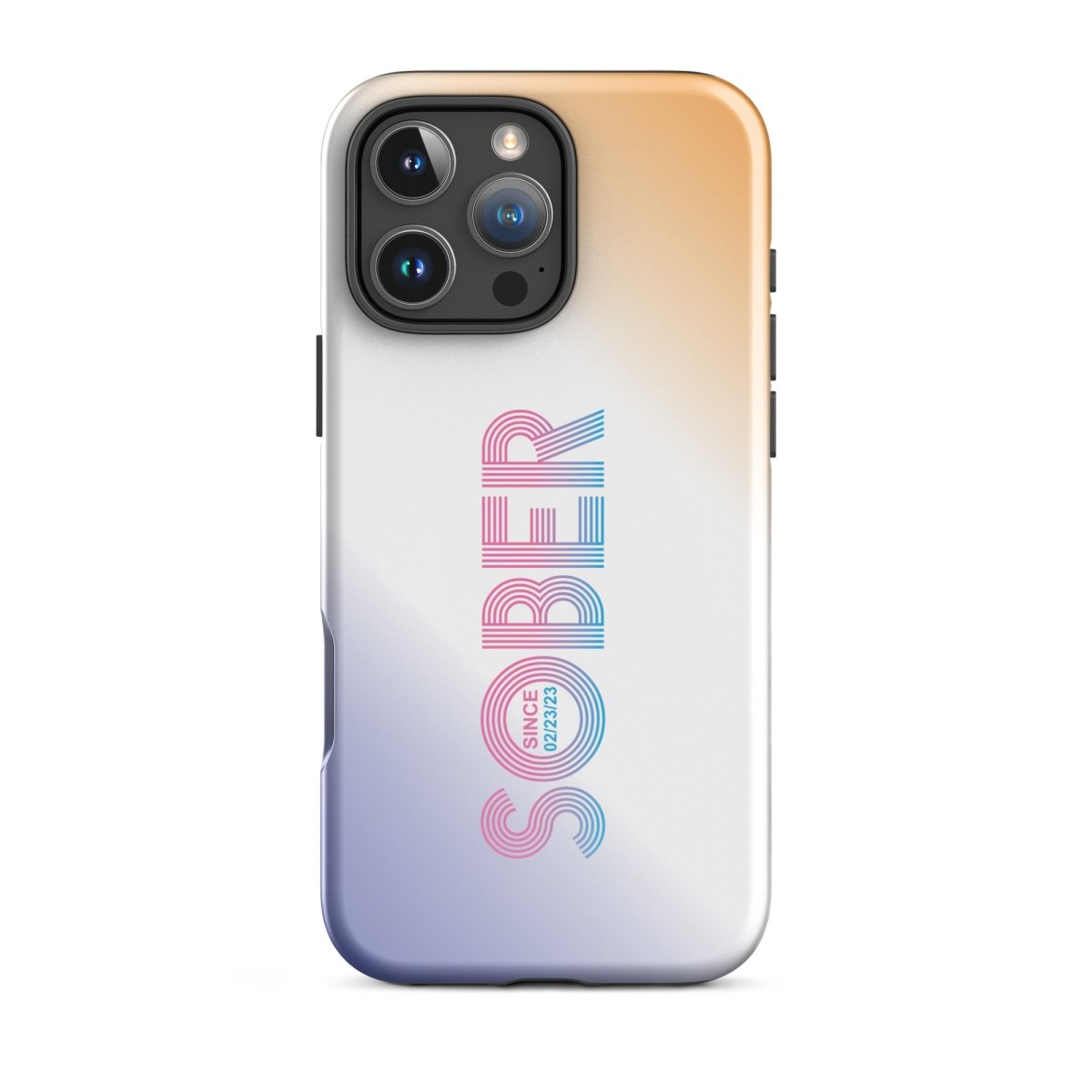 Sober Since Recovery Phone Case flat lay styled image (view 23)