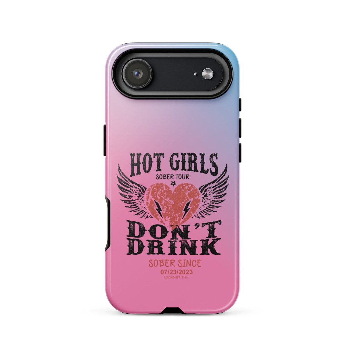 Hot Girls Don't Drink Recovery Phone Case lifestyle view (view 25)