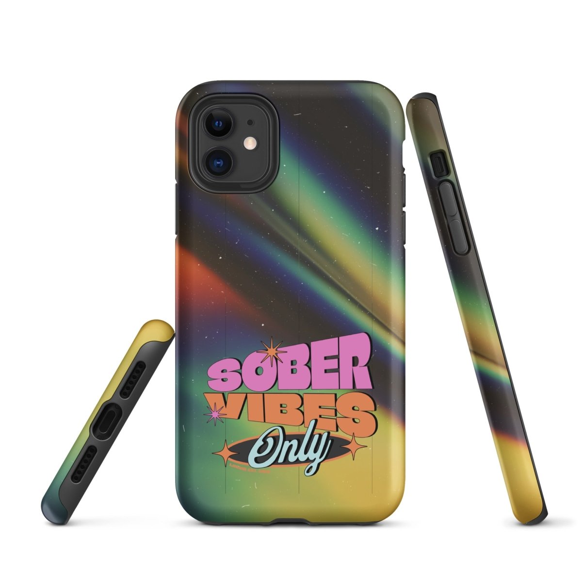Sober Vibes Recovery Phone Case close-up view (view 2)