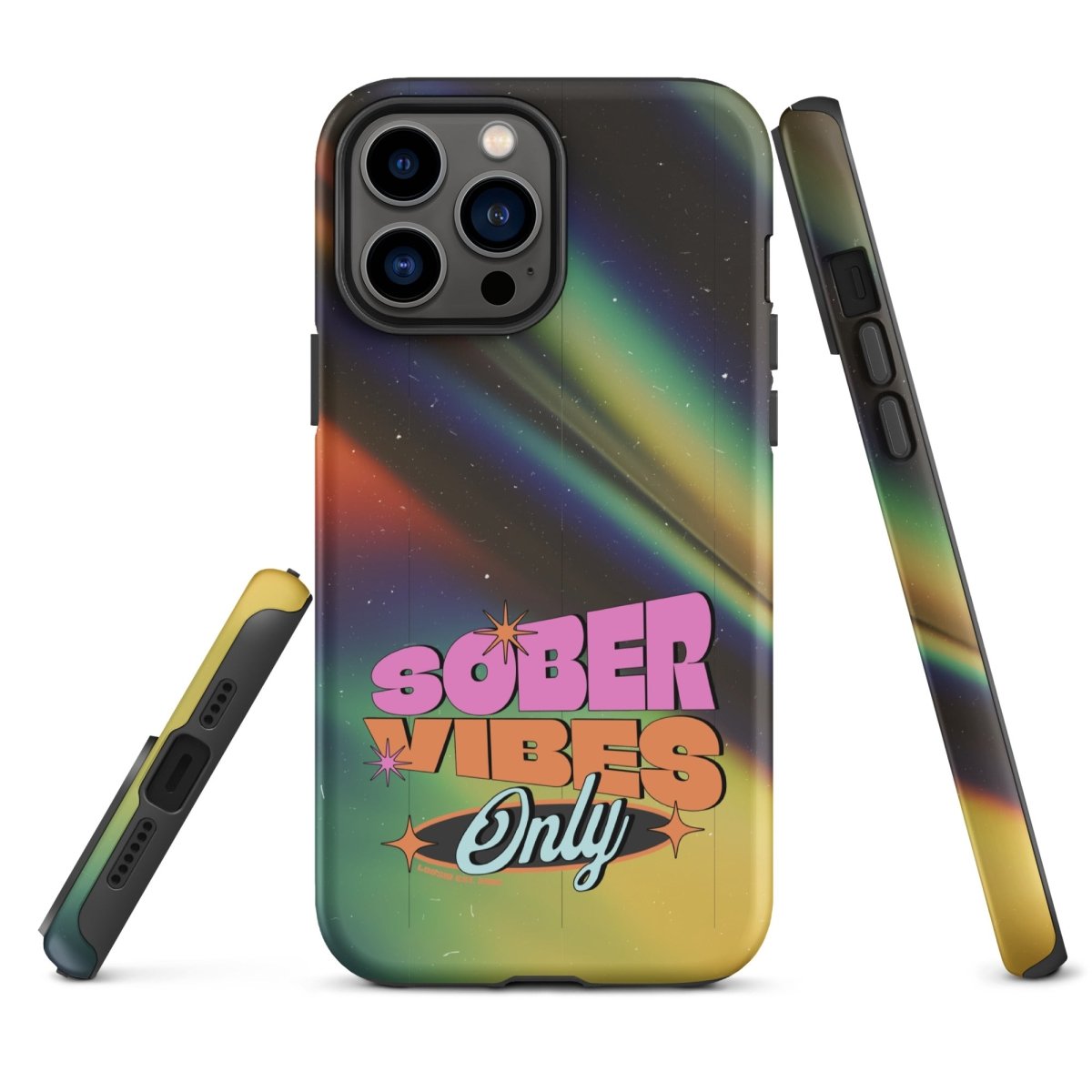 Sober Vibes Recovery Phone Case close-up view (view 12)
