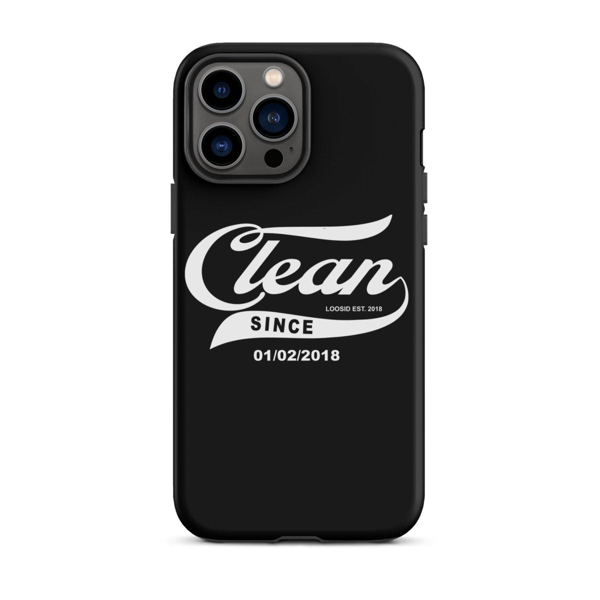 Clean Since Recovery Phone Case close-up view (view 12)