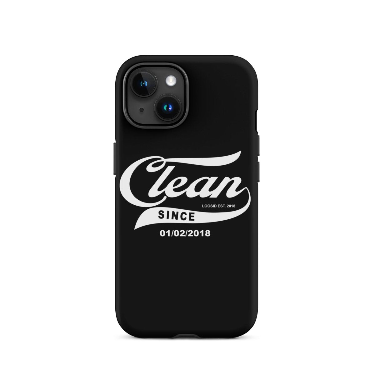 Clean Since Recovery Phone Case back view (view 17)