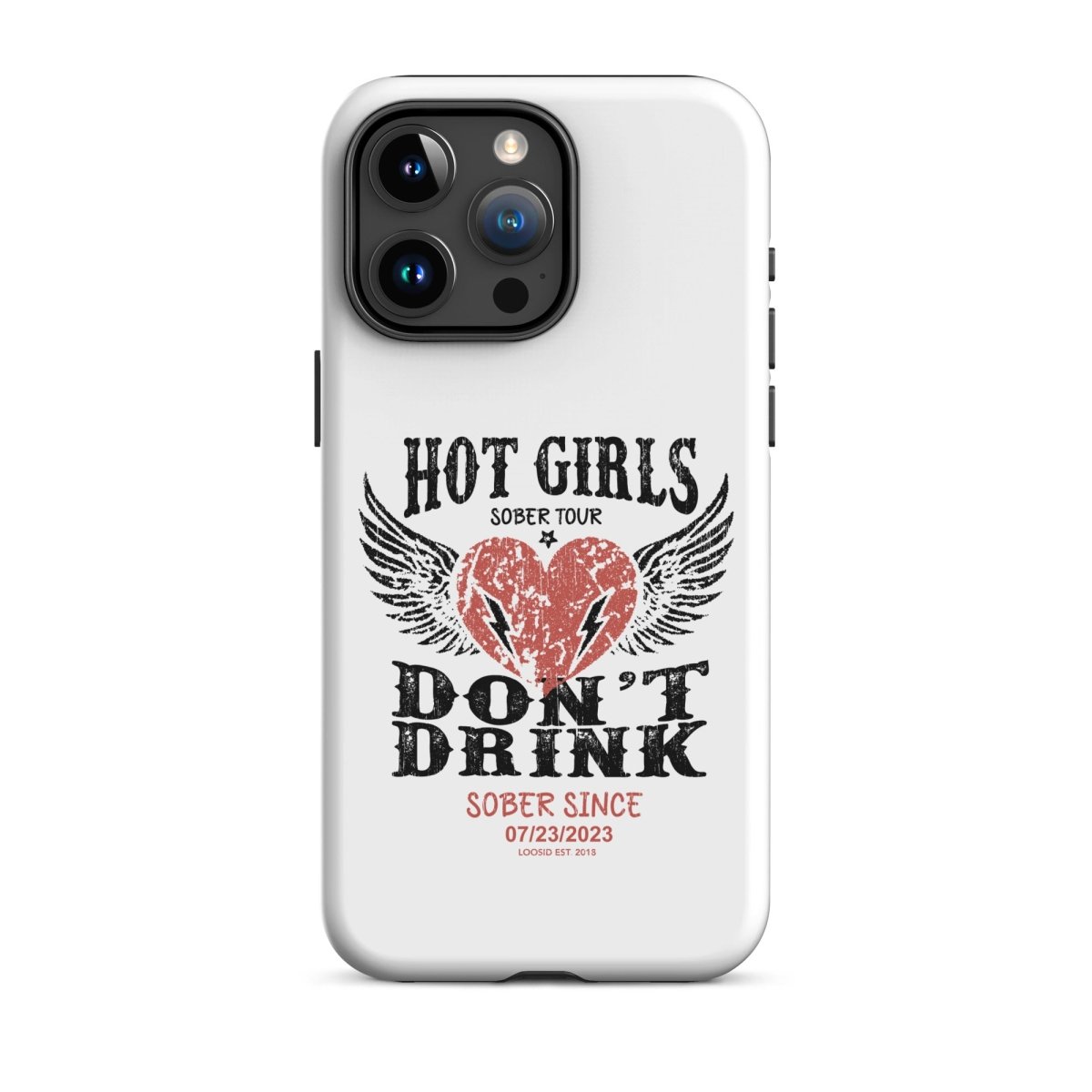 Hot Girls Don't Drink Recovery Phone Case fit detail (view 19)