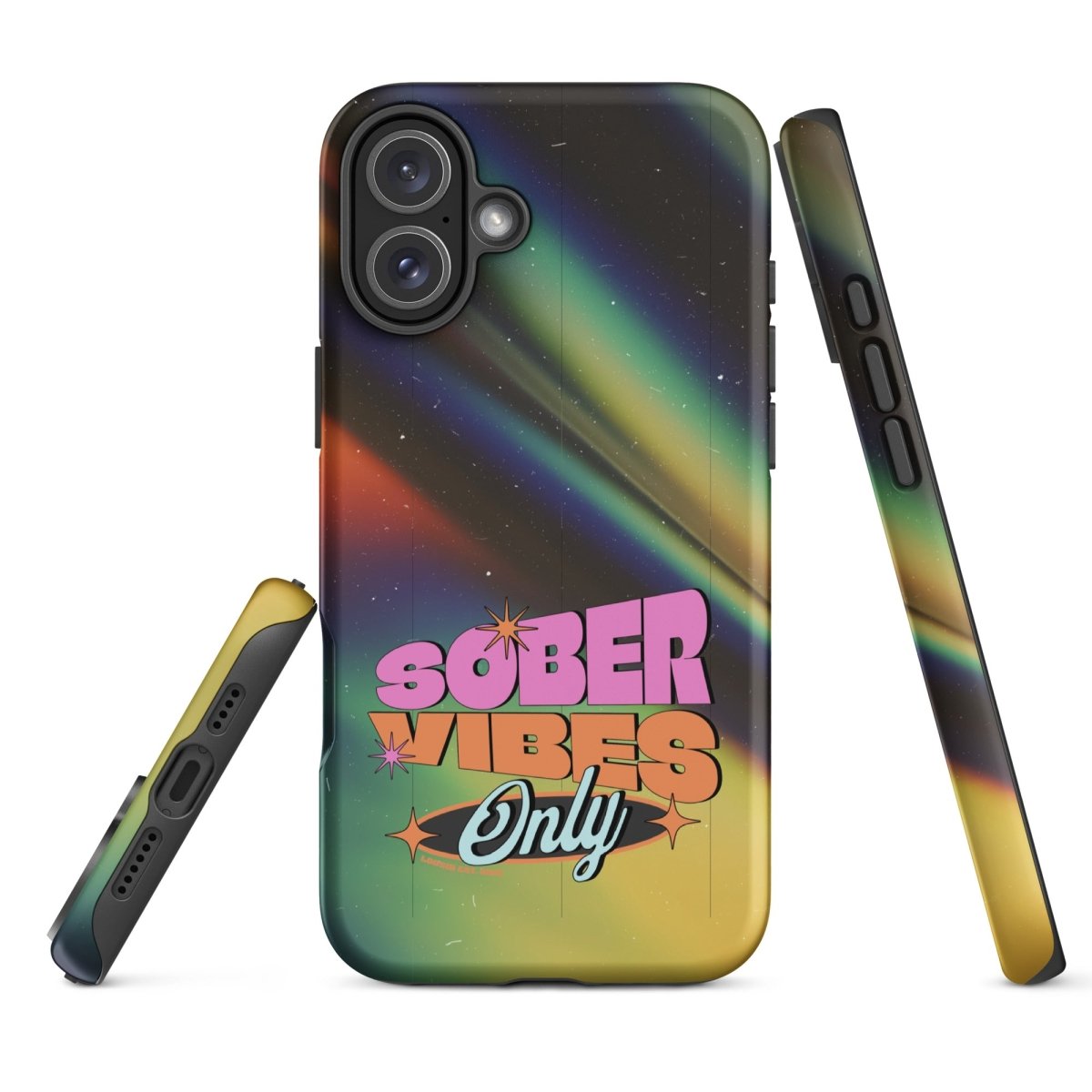 Sober Vibes Recovery Phone Case close-up view (view 22)