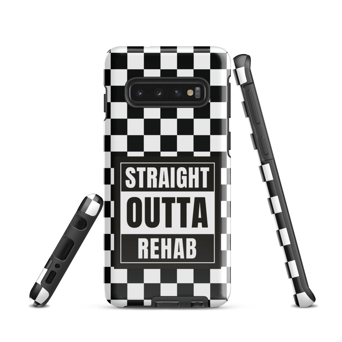 Straight Outta Rehab Recovery Phone Case close-up view (view 2)