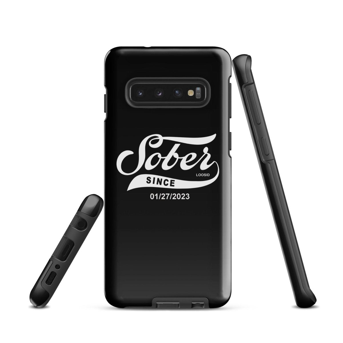 Sober Since Recovery Phone Case close-up view (view 2)