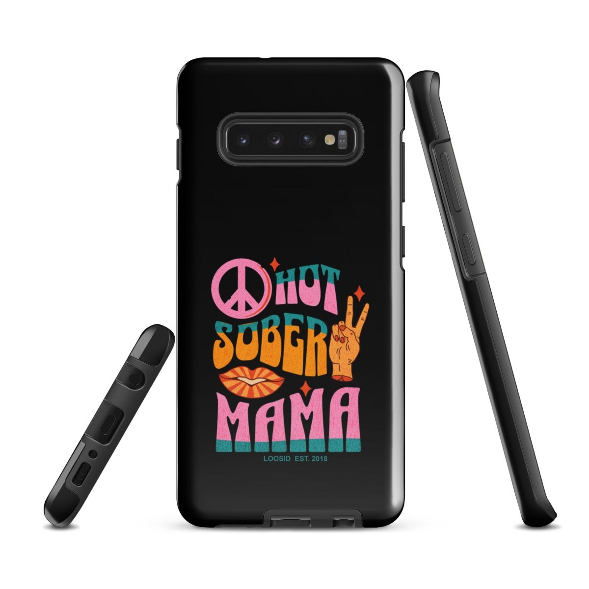 Hot Sober Mama Recovery Phone Case graphic detail (view 4)