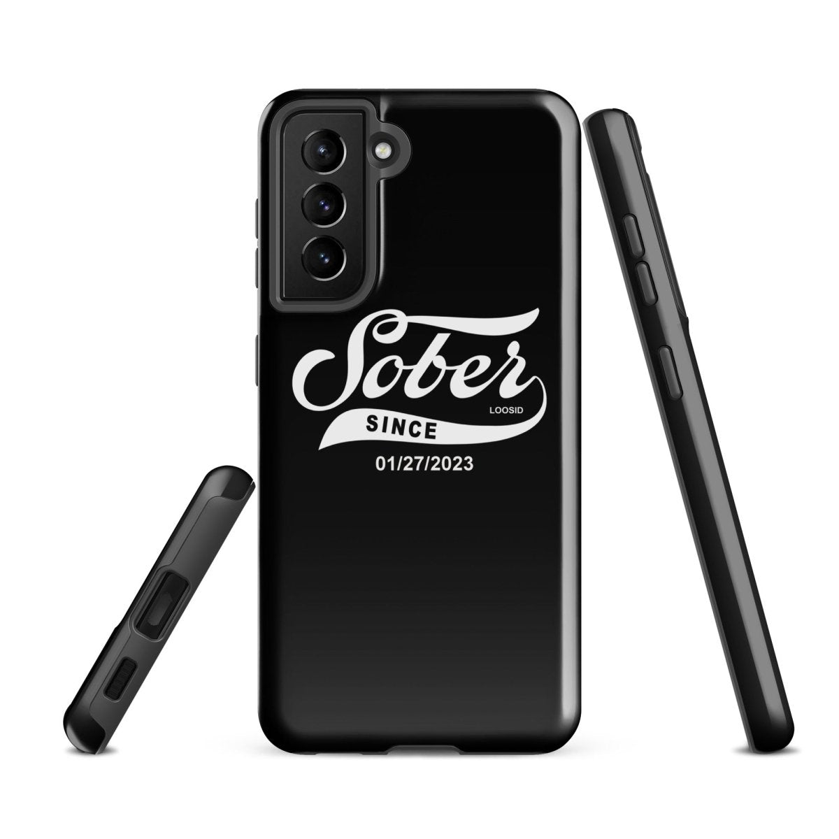 Sober Since Recovery Phone Case close-up view (view 12)