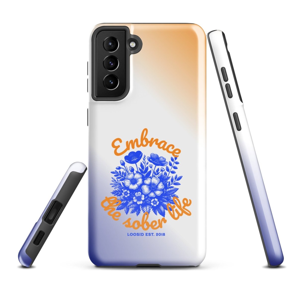 Embrace The Sober Life Recovery Phone Case featuring the design (view 11)