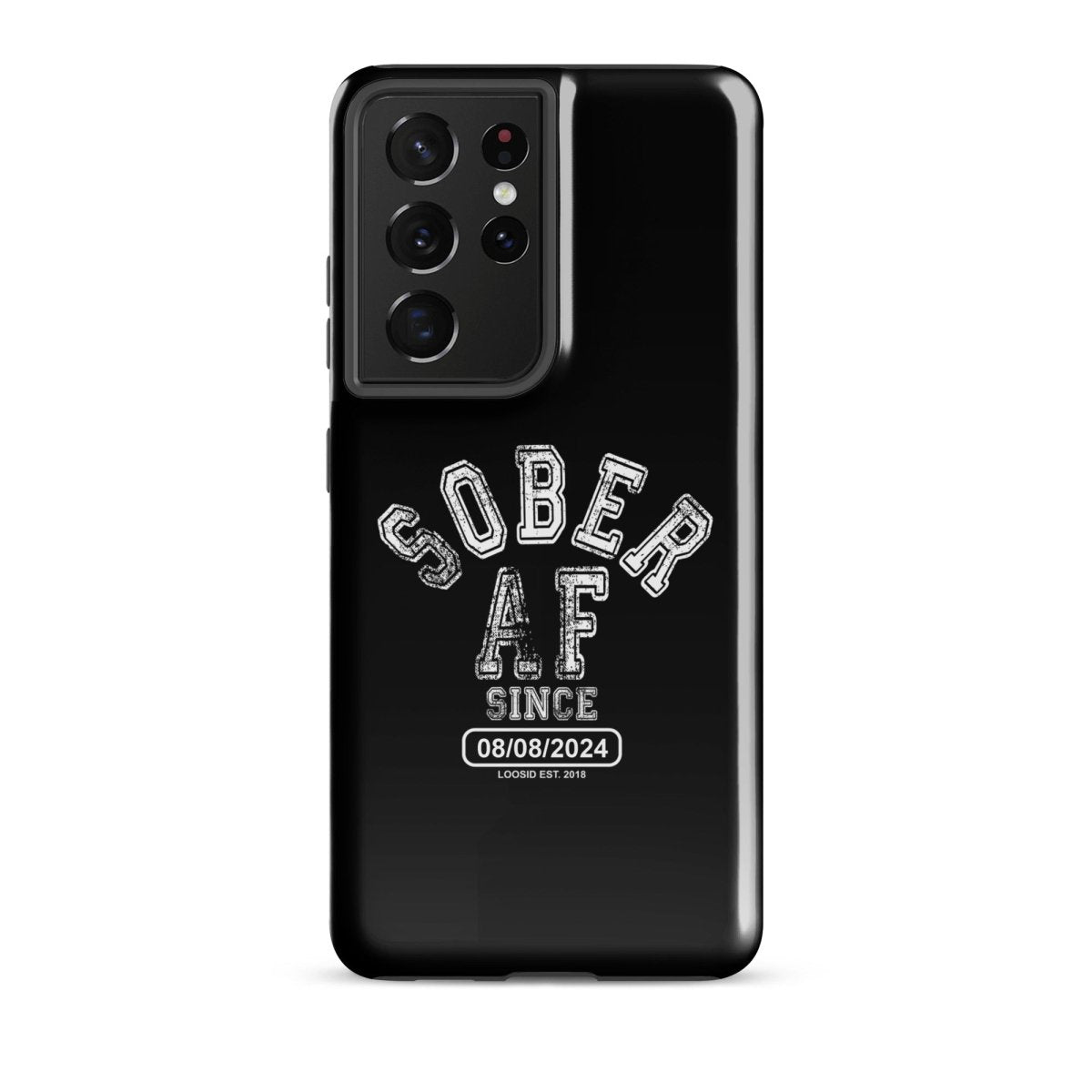 Sober AF Recovery Phone Case back view (view 7)