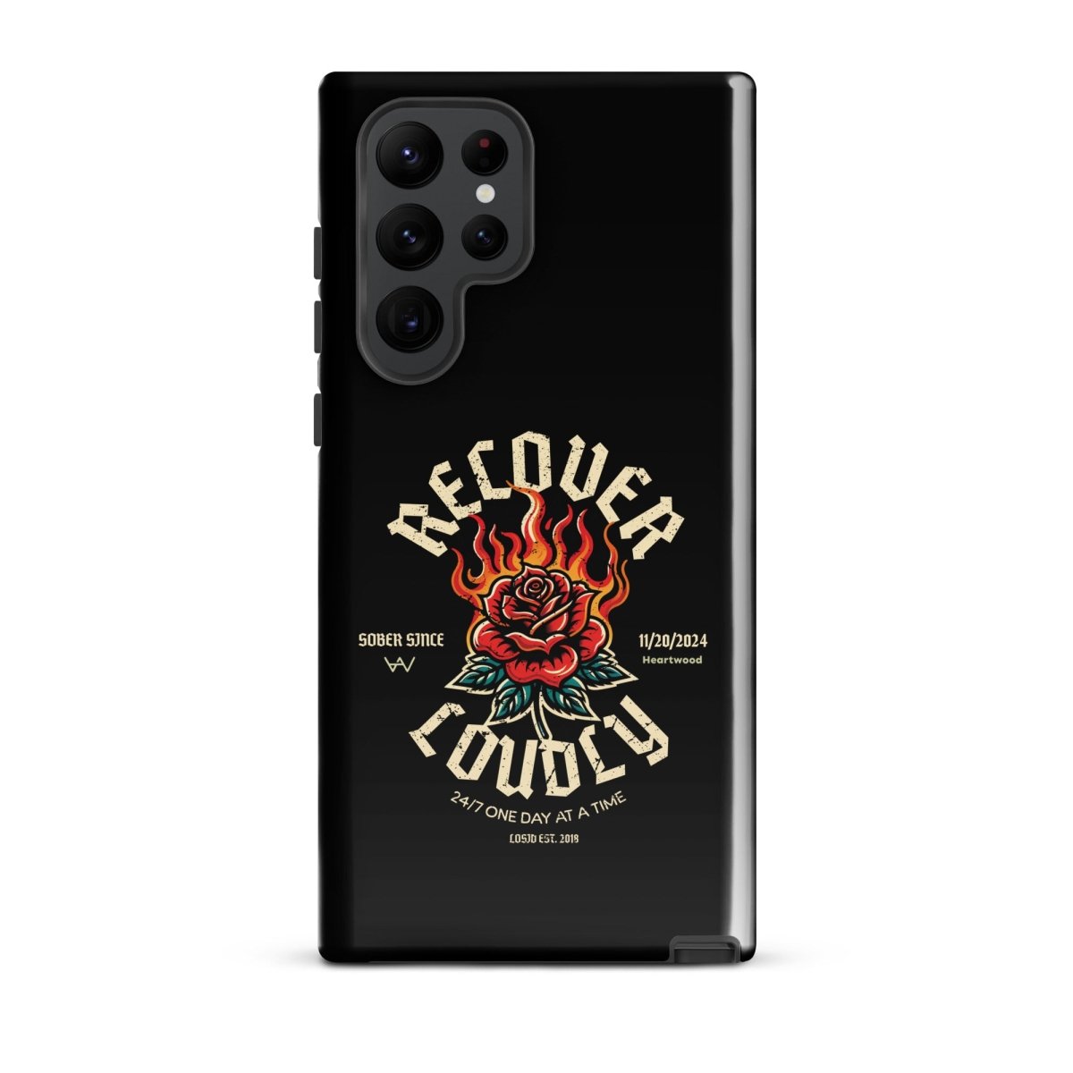 Recover Loudly Recovery Phone Case featuring the design (view 11)