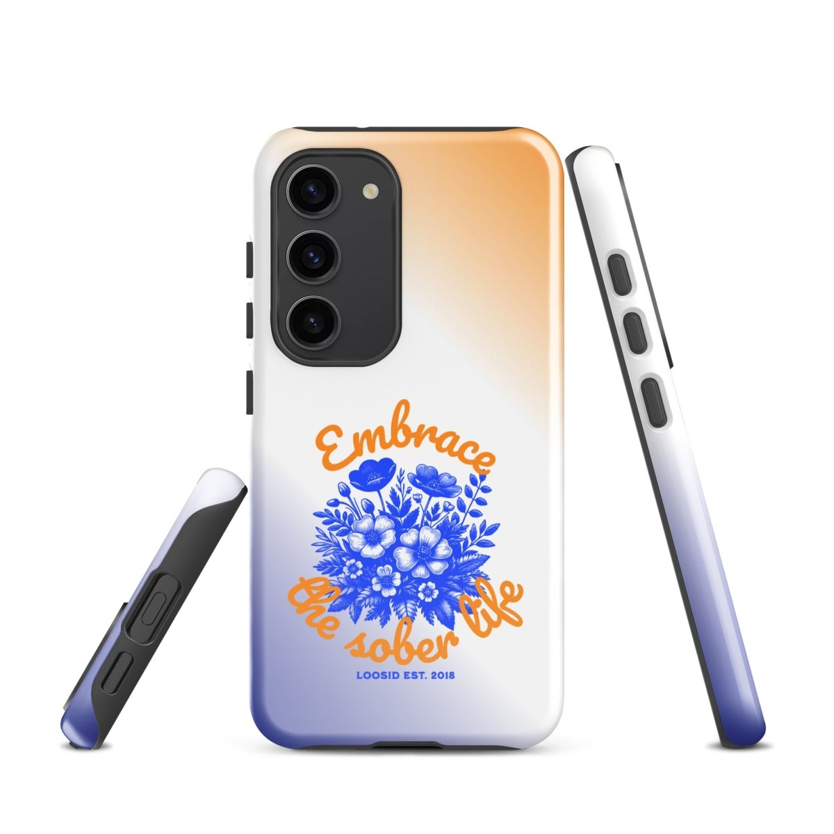 Embrace The Sober Life Recovery Phone Case back view (view 17)