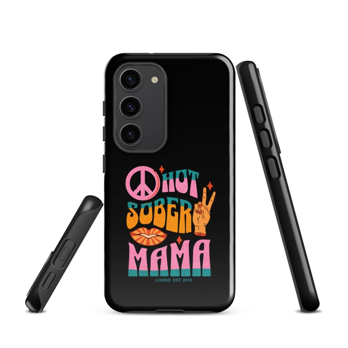 Hot Sober Mama Recovery Phone Case back view (view 17)