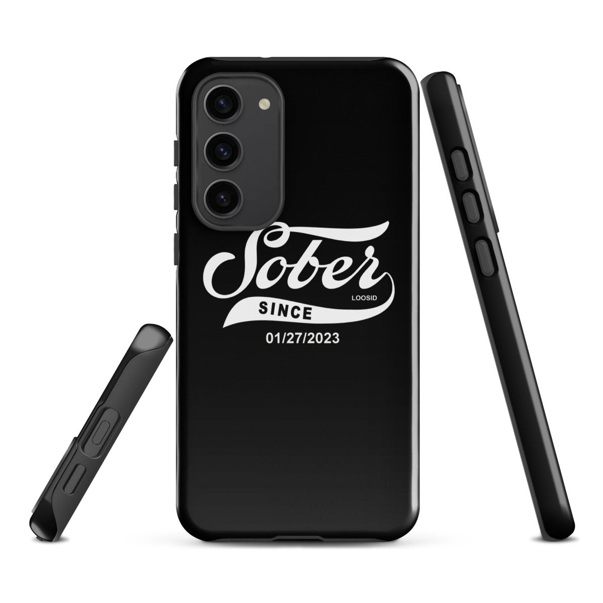 Sober Since Recovery Phone Case back view (view 17)