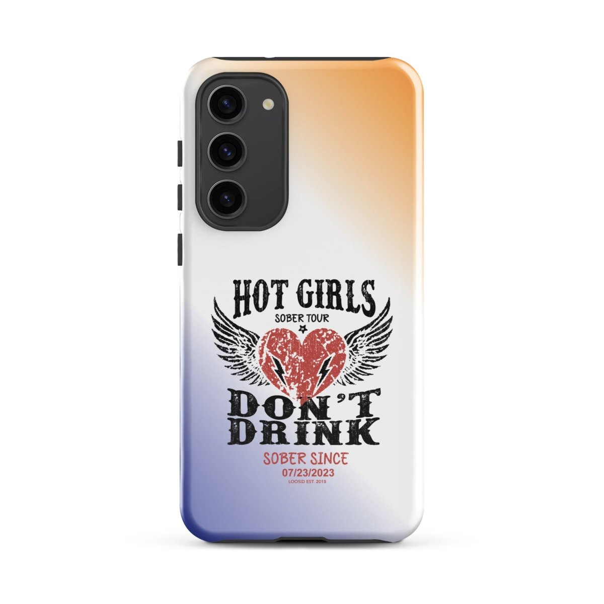 Hot Girls Don't Drink Recovery Phone Case close-up view (view 12)