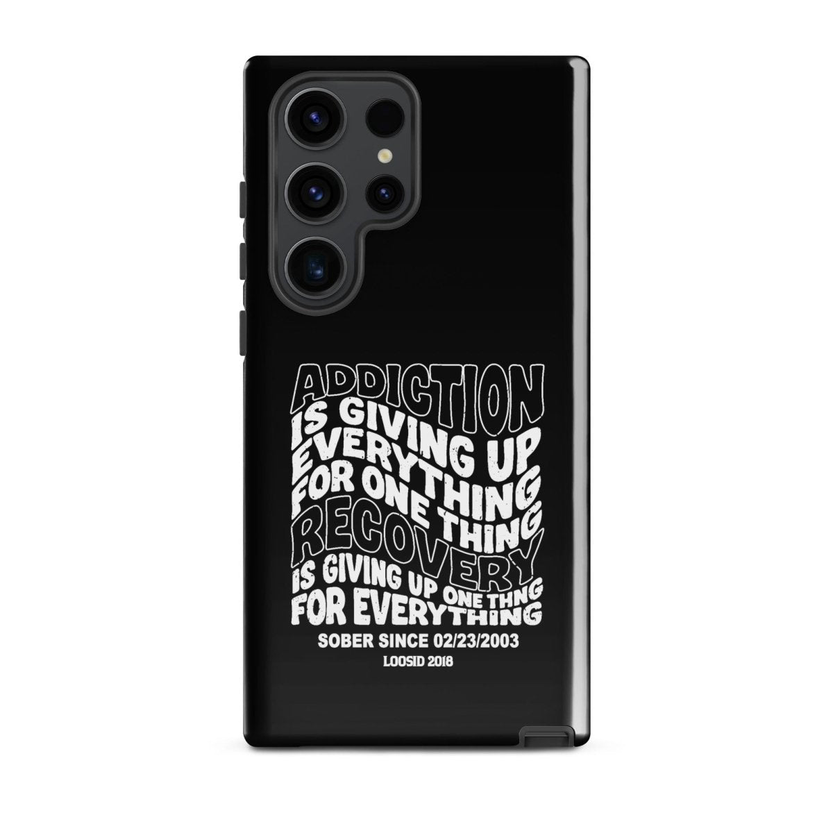 Addiction is Giving Up Recovery Phone Case graphic detail (view 14)