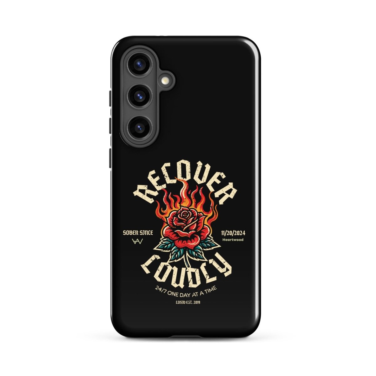 Recover Loudly Recovery Phone Case side view (view 16)