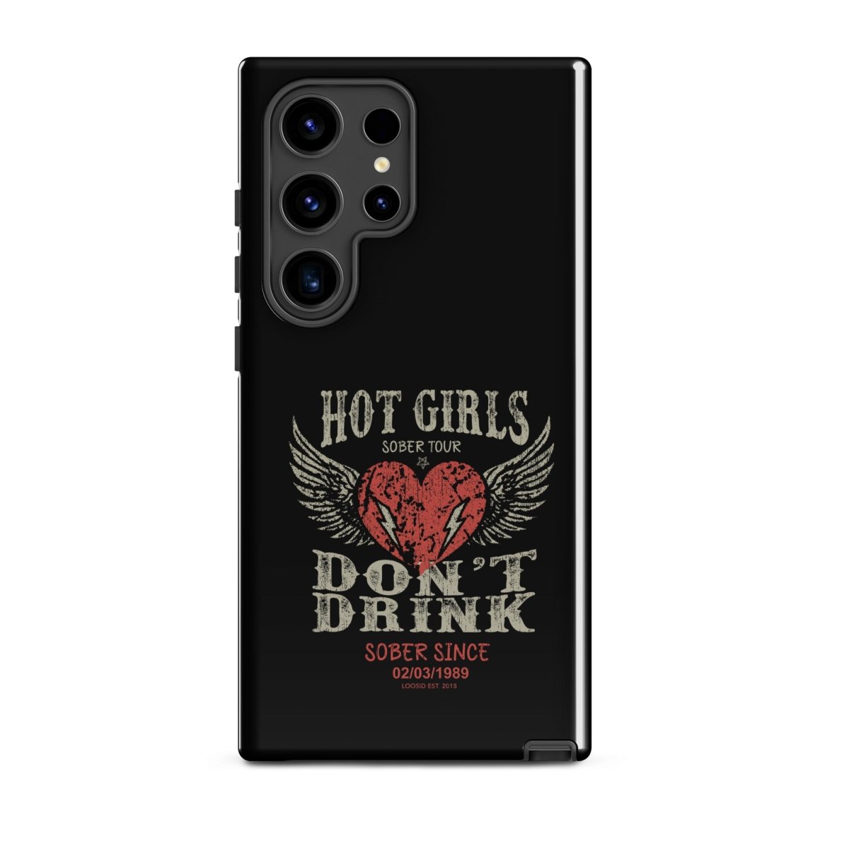 Hot Girls Don't Drink Recovery Phone Case back view (view 17)