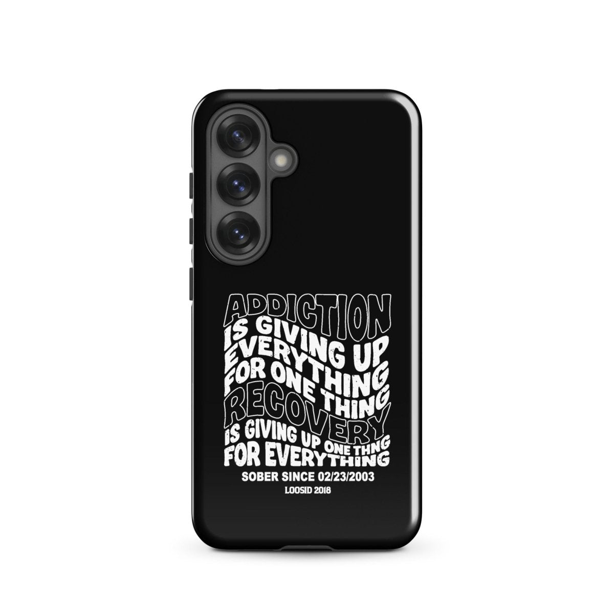 Addiction is Giving Up Recovery Phone Case packaging detail (view 18)