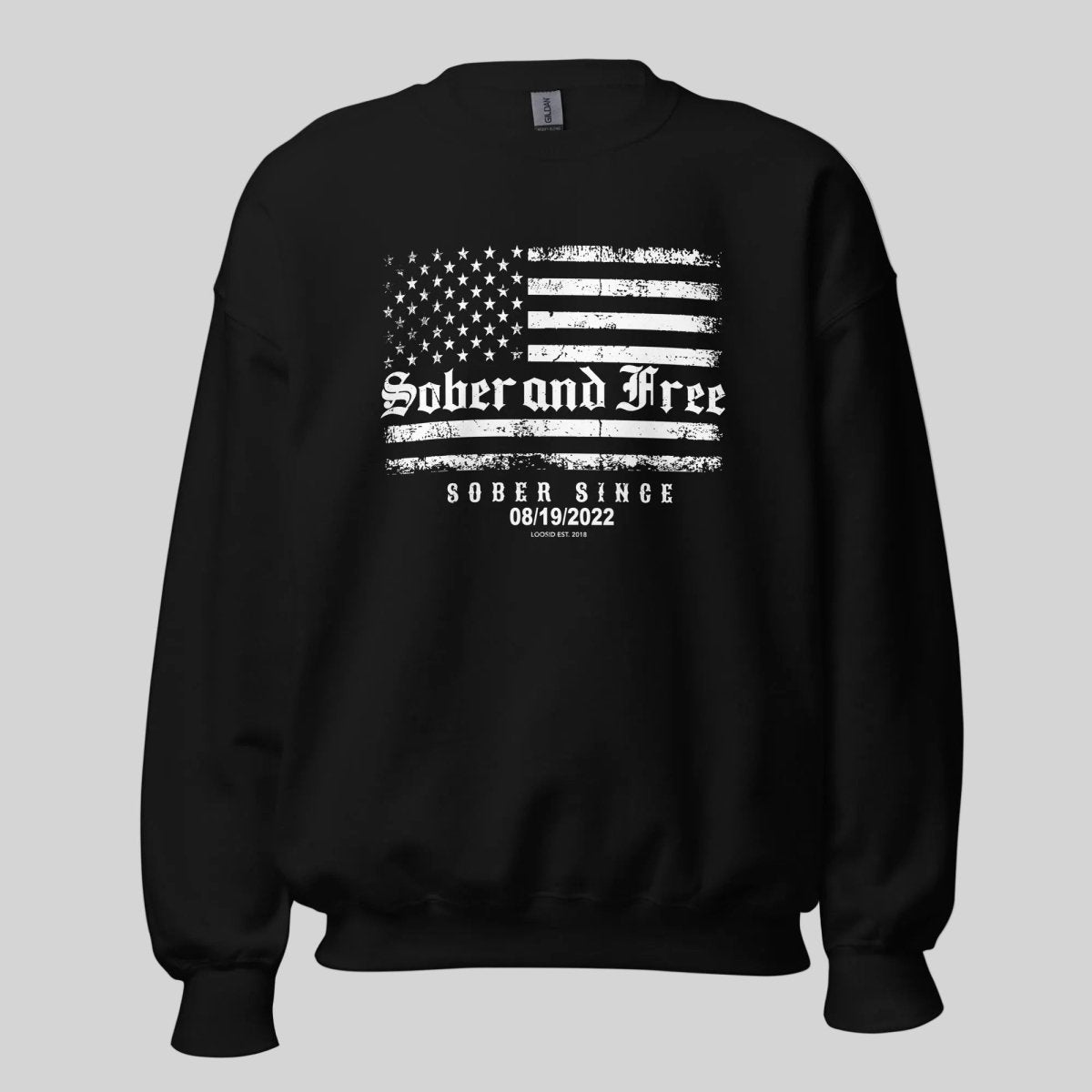 Sobriety Recovery Hoodie side view (view 6)