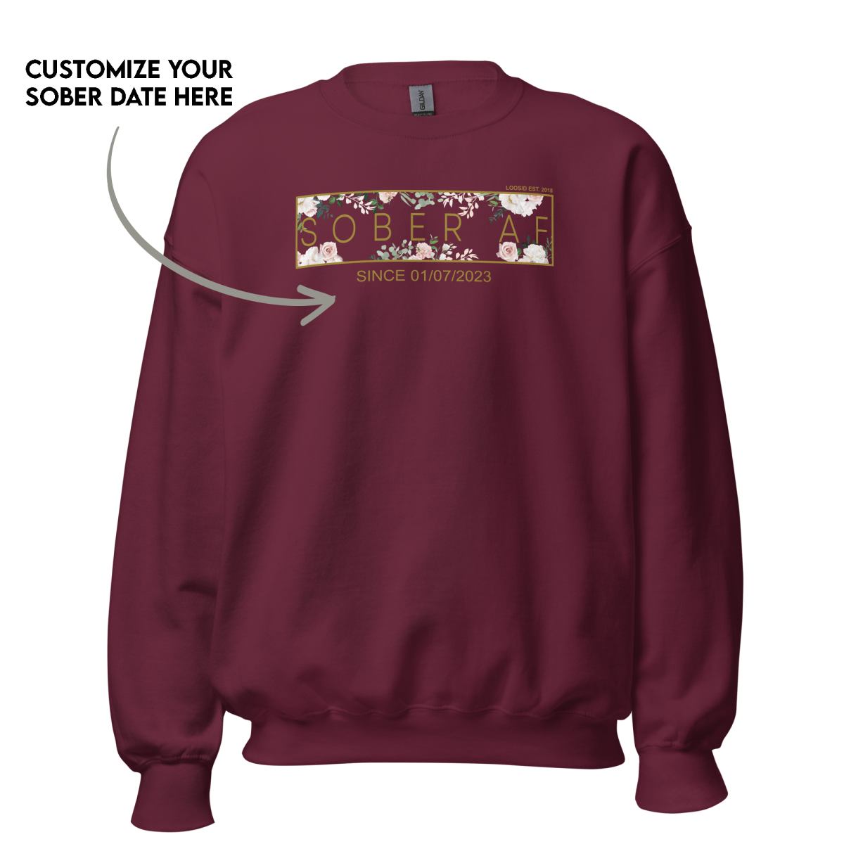 recovery hoodie casual sober apparel