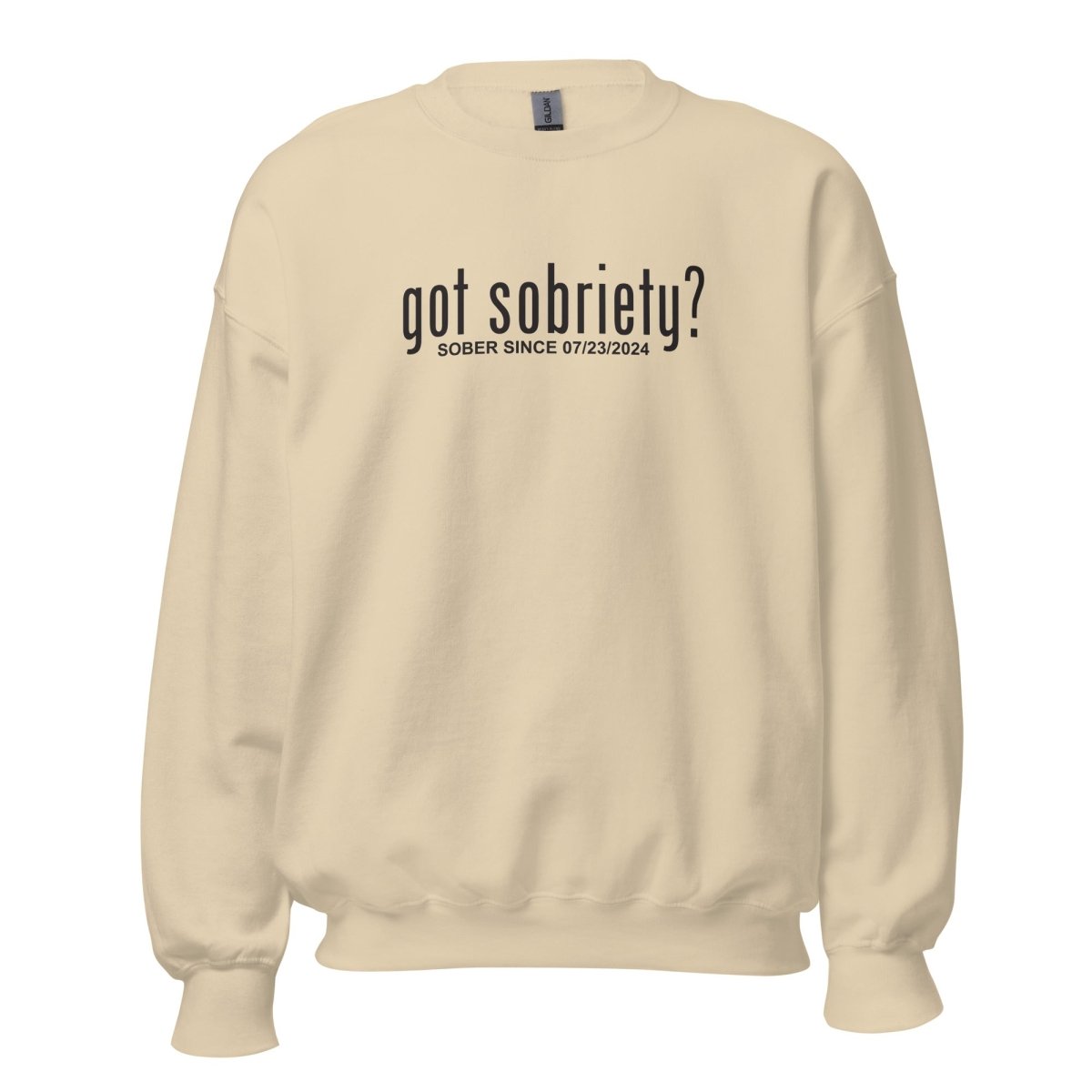 Stylish Sober Hoodie with custom date personalization