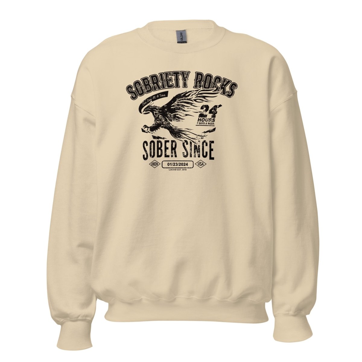 recovery sweater sober apparel theme