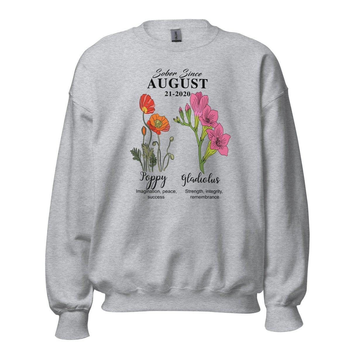 sobriety sweatshirt personalized gift concept