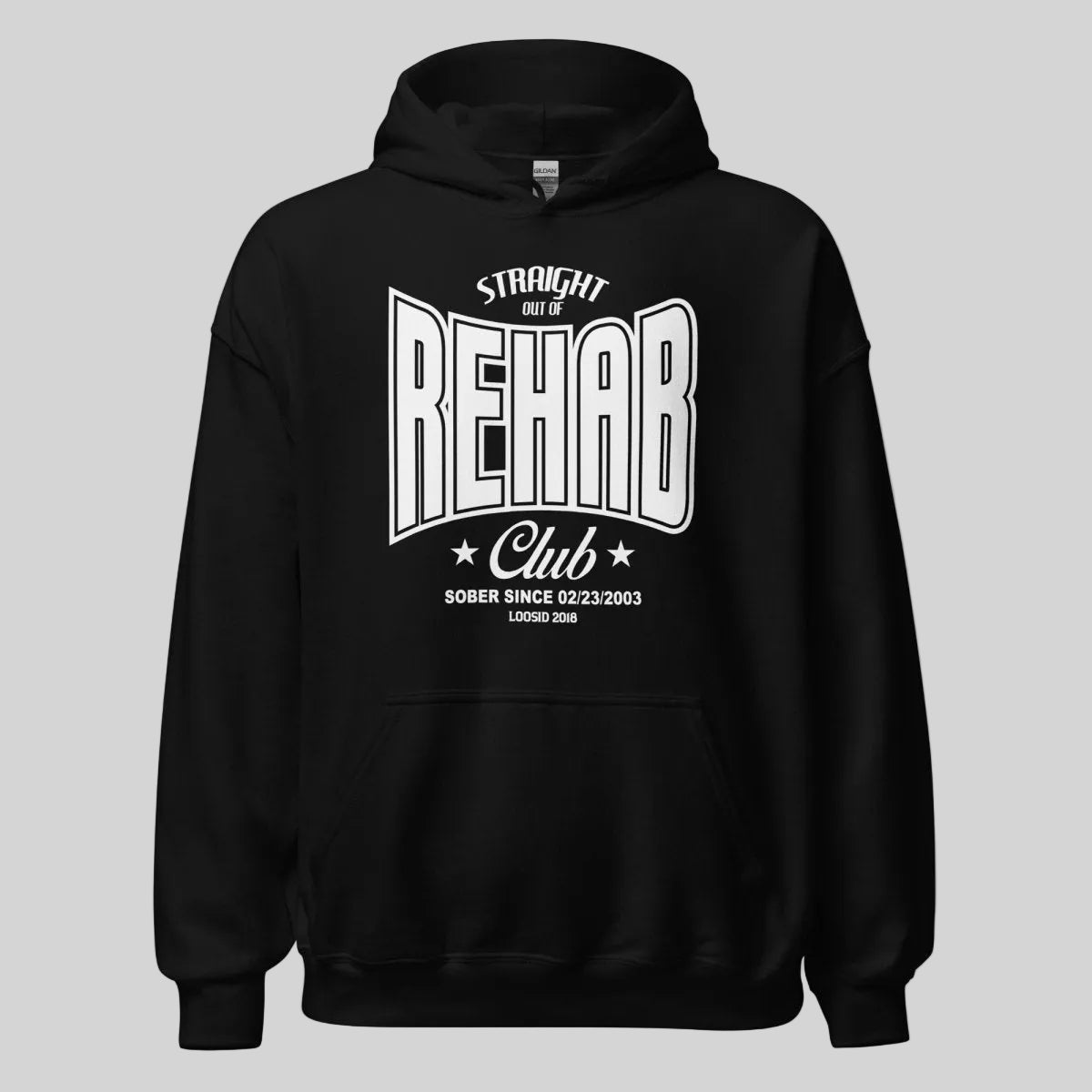 Recovery Hoodie | Rehab Unisex Hoodie with Personalized Date