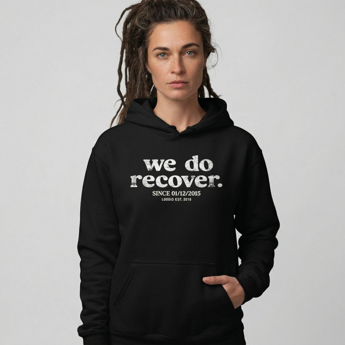 Recovery Hoodie | We Do Recover Since Unisex Hoodie with Custom Sobriety Date