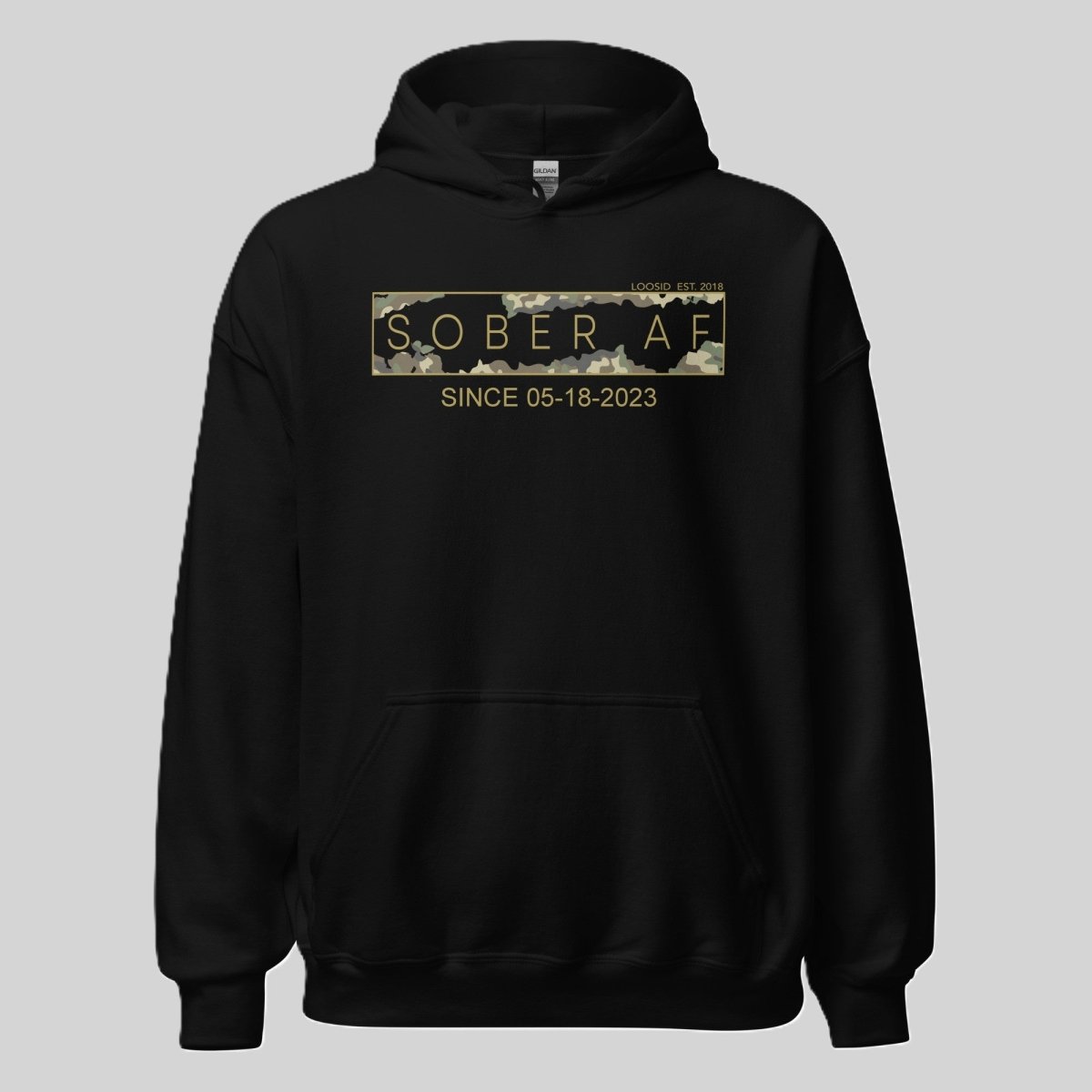 Recovery Hoodie | Unisex Sober AF Camo