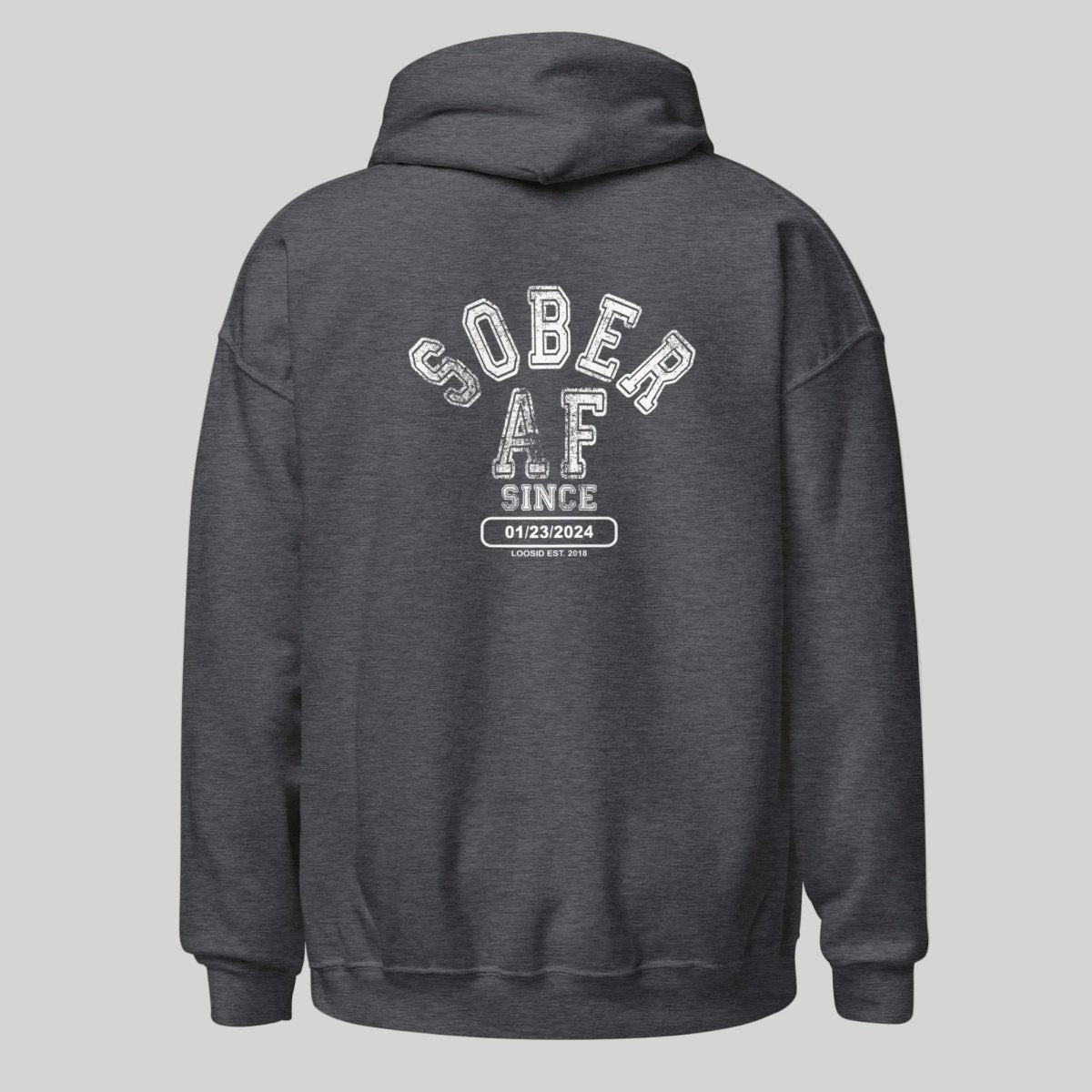 elevated sober clothing recovery hoodie