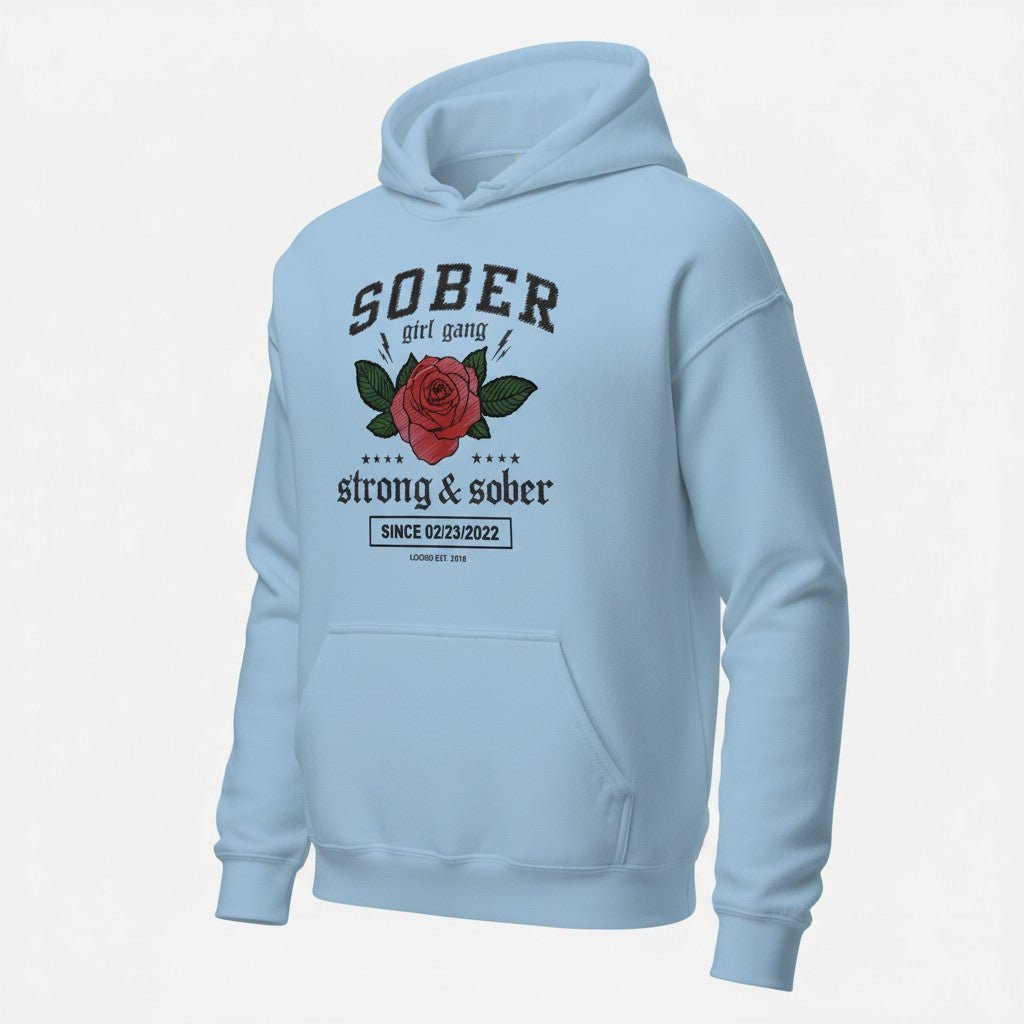 Recovery Hoodie | Sober Girl Gang Strong & Sober Crest