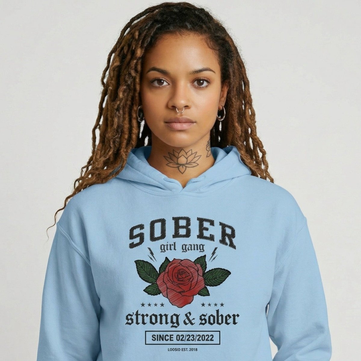 Recovery Hoodie | Sober Girl Gang Strong & Sober Crest