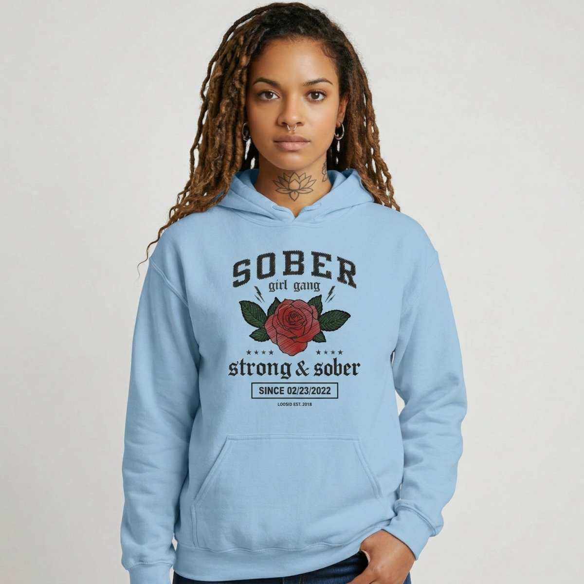 Recovery Hoodie | Sober Girl Gang Strong & Sober Crest