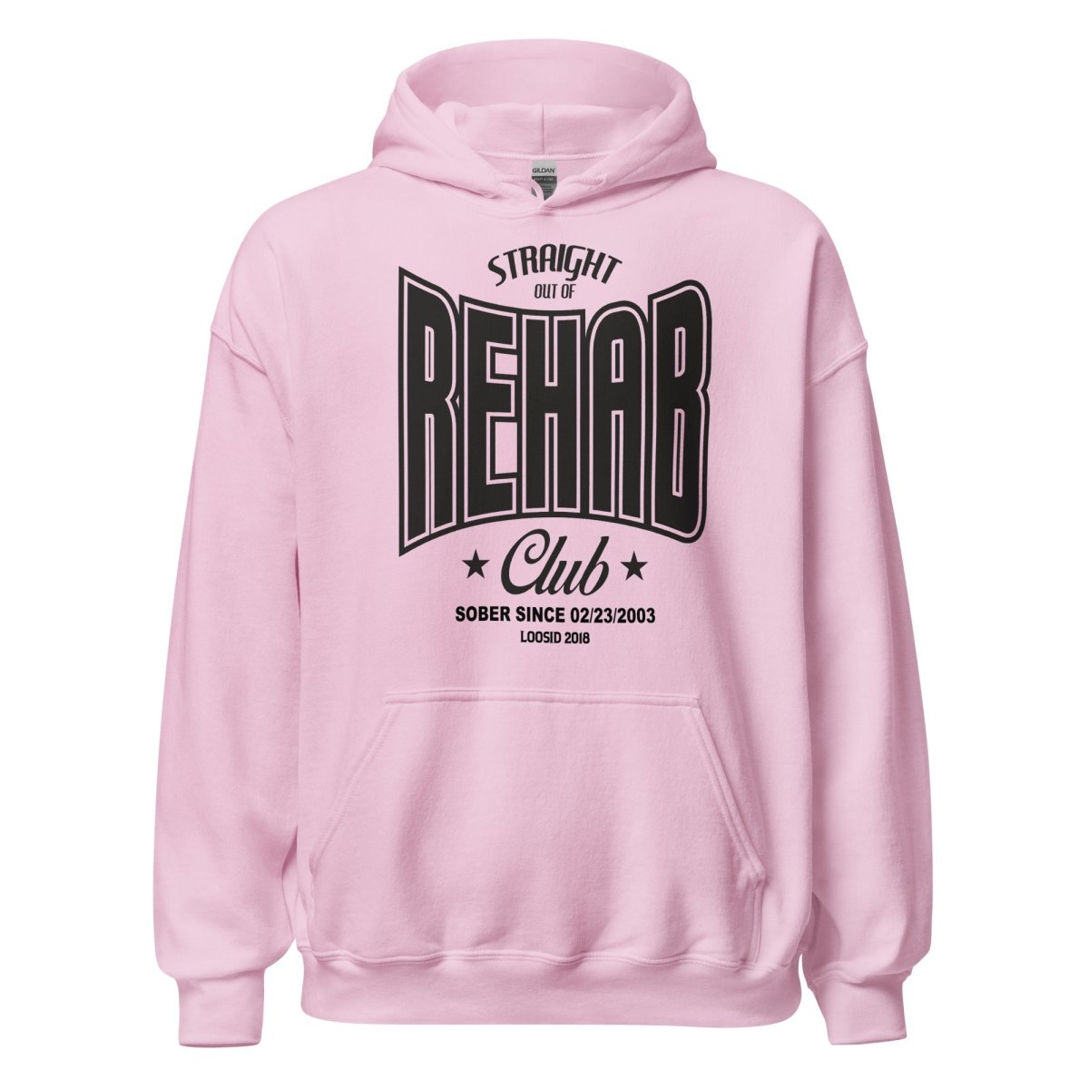 Recovery Hoodie | Rehab Unisex Hoodie with Personalized Date
